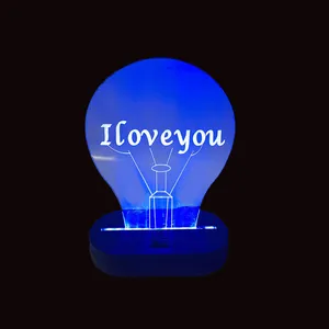 چراغ خواب طرح I LOVE YOU  مدل 3D 140