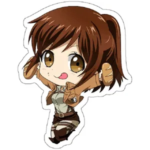 استیکر لپ تاپ مدل Chibi Shasha AOT