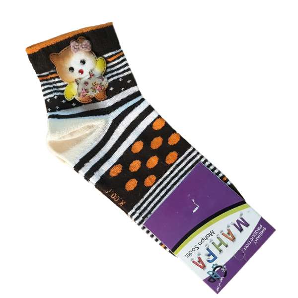 جوراب دخترانه مهپا مدل عروسکی 