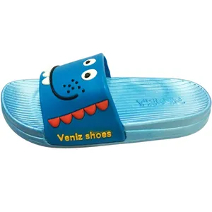 دمپایی پسرانه مدل دندونی رنگ آبی