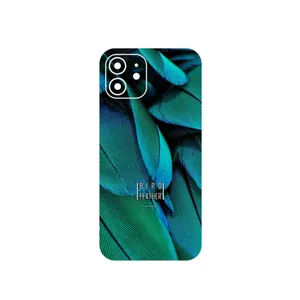 MAHOOT Green Feather Cover Sticker for Apple iPhone 12