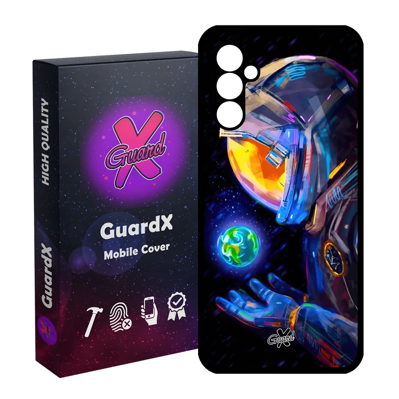 کاور گارد ایکس طرح فضانورد مدل Glass10496 مناسب برای گوشی موبایل سامسونگ Galaxy A24/A24 4G/M34 5G
