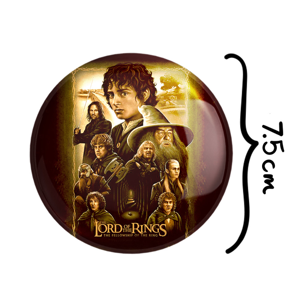 آینه جیبی خندالو طرح ارباب حلقه ها Lord of the Rings مدل تاشو کد 4554