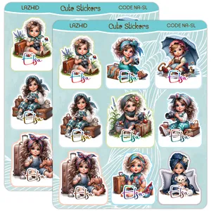 برچسب لاژید مدل اسم السا طرح دخترونه بسته 2 عددی