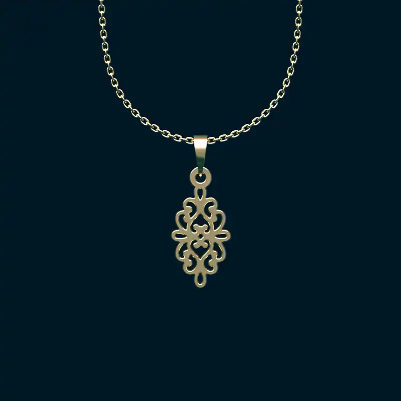 گردنبند طلا 18 عیار زنانه مدوپد مدل اشک کد CA10500
