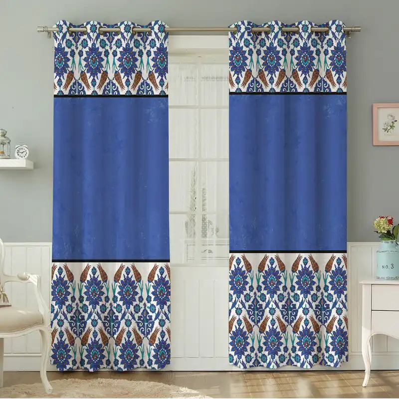 پرده نیروانا طرح کودک مدل مخمل کد 4849 سایز 140×280 سانتی متر