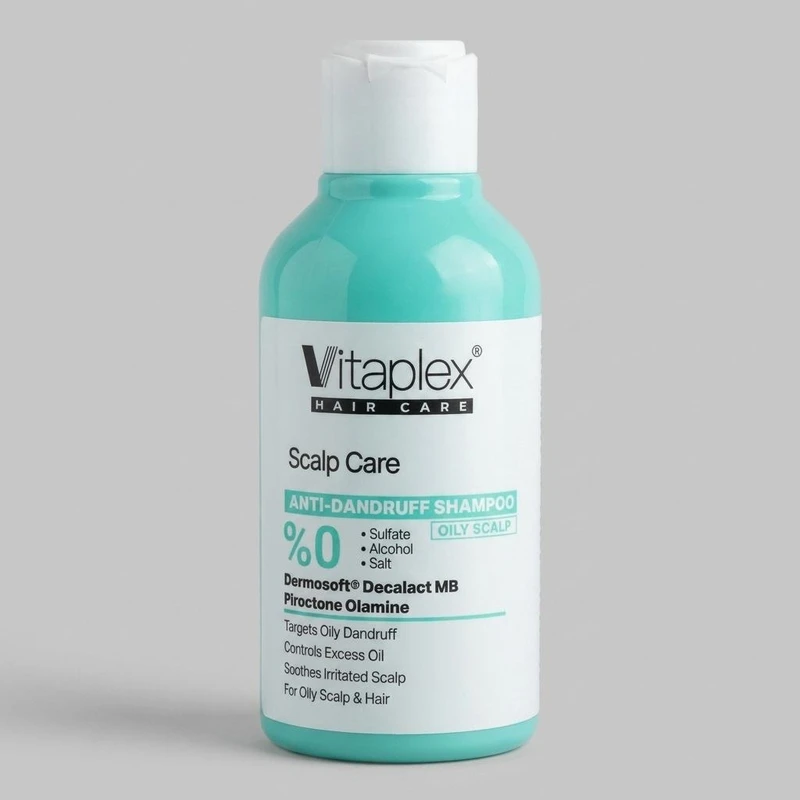 شامپو مو ویتاپلکس مدل Scalp Care ضد شوره، کنترل چربی و ضد خارش مناسب موهای چرب حجم 250 میلی‌لیتر