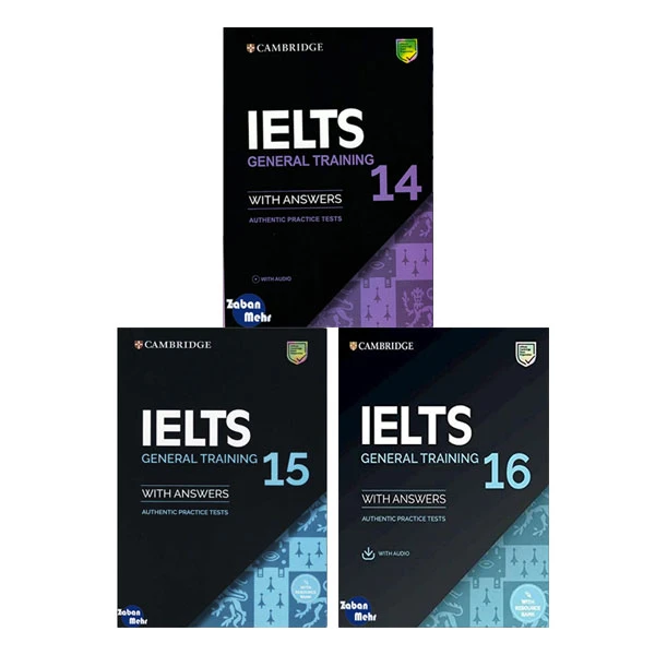 کتاب Cambridge IELTS 14_15_16 General اثر جمعی از نویسندگان انتشارات زبان مهر 3 جلدی
