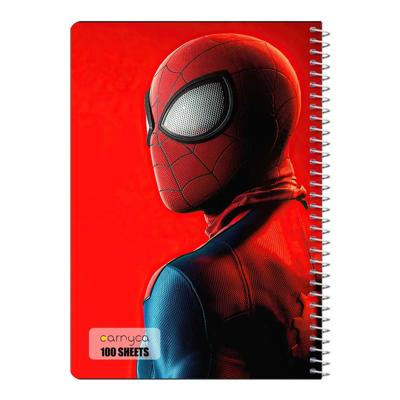 دفتر مشق 100 برگ سیمی کارنیکا طرح Man-مرد عنکبوتی Spider کد 98421