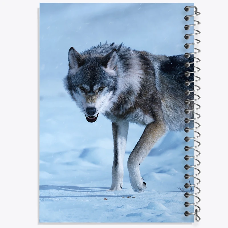 دفتر شطرنجی 50 برگ خندالو مدل گرگ کد F585