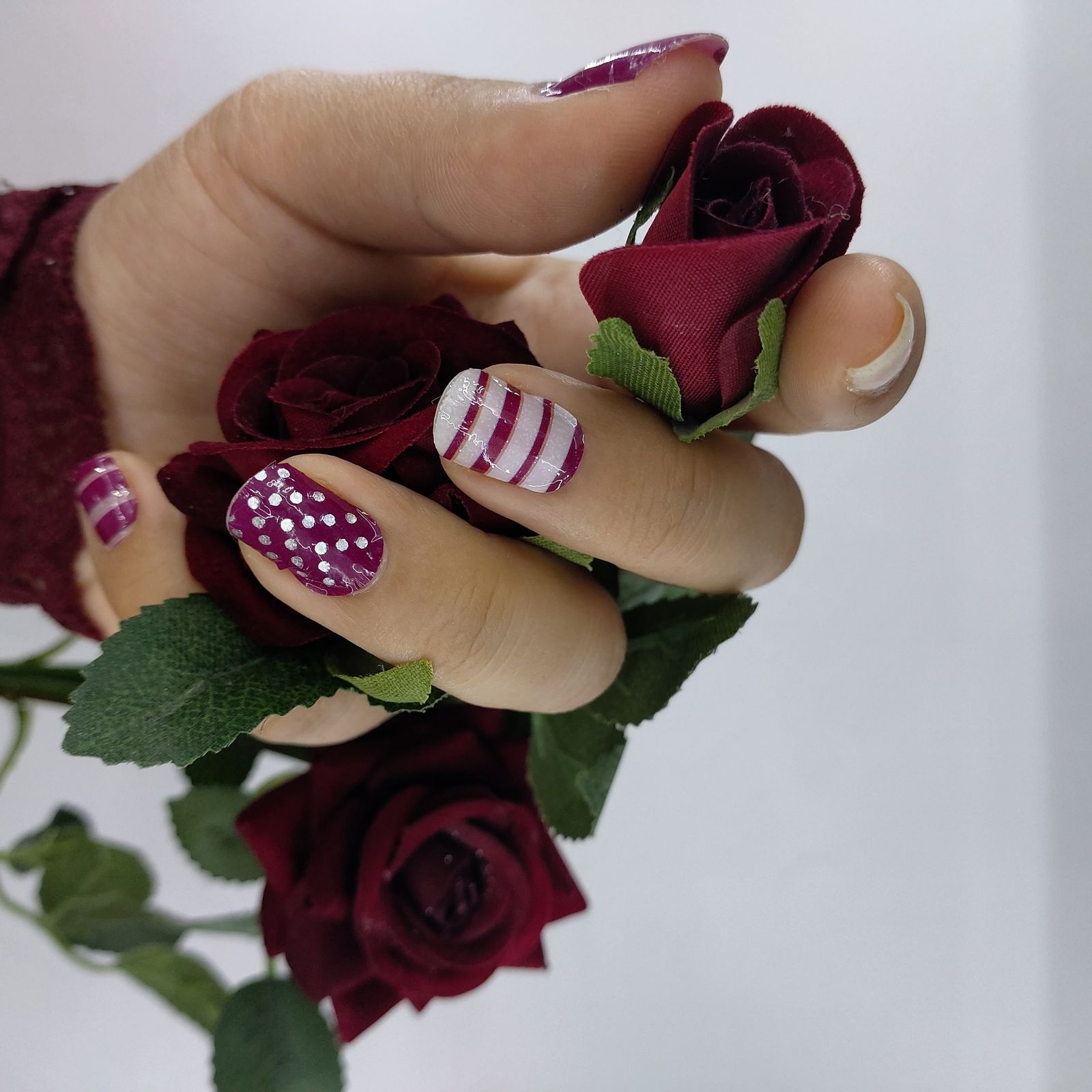 استیکر طراحی ناخن مدل ژله ای طرح نگین -  - 8