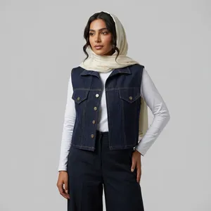 جلیقه زنانه جین مدل رزا کد 50