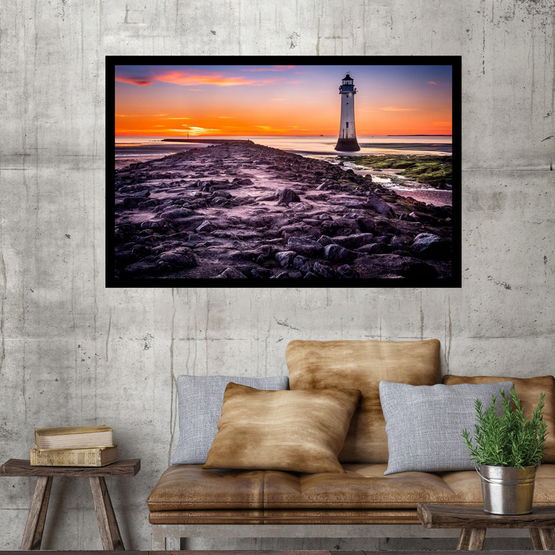 تابلو نوری بکلیت طرح فانوس دریایی مدل B-MO1679