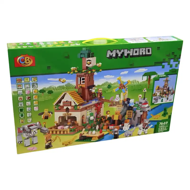 ساختنی مدل ماینکرافت طرح ویلیج و دریم کد 7669