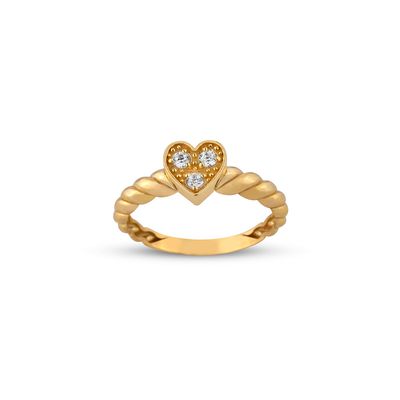 انگشتر طلا 18 عیار زنانه کیا گالری مدل لاریسا کد RM732 