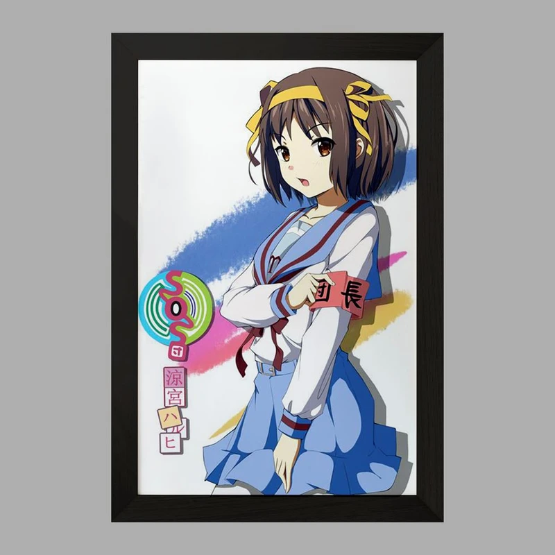 تابلو خندالو مدل هاروهی انیمه ناپدید شدن هارومی سوزومیا The Disappearance of Haruhi Suzumiya  کد 23134
