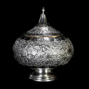 گز خوری قلمزنی طرح گل و مرغ کد 01