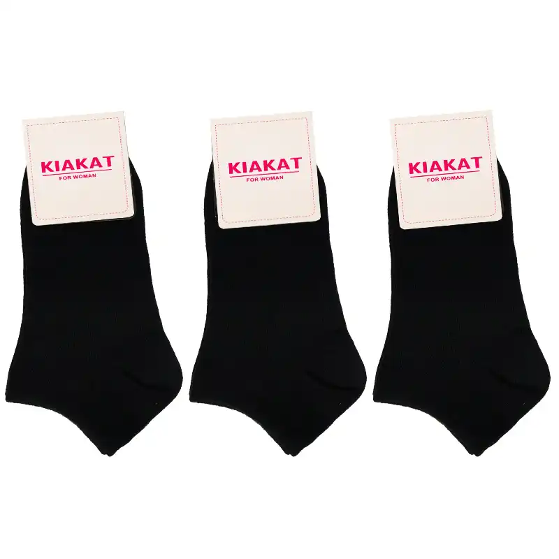 جوراب زنانه مدل مچی نخی بسته 3 عددی