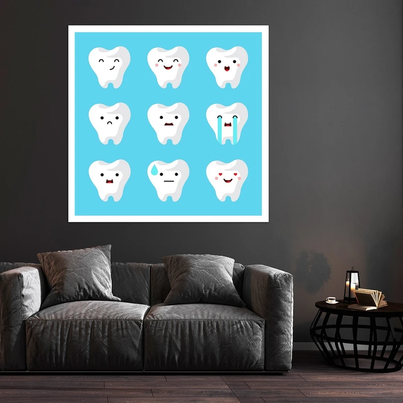 تابلو بکلیت طرح بهداشت دندان مدل قاب شاسی W-S10125