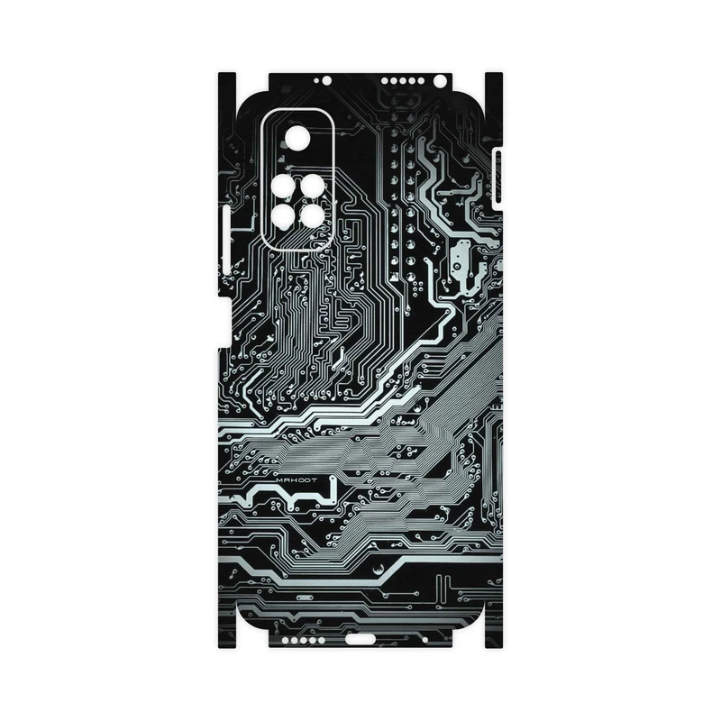 برچسب پوششی ماهوت مدل Black-Printed-Circuit-Board-FullSkin مناسب برای گوشی موبایل شیائومی Redmi Note 11