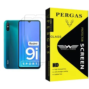 Waily Nice Pergas Glass MIX002 Screen Protector For Xiaomi Redmi 9i Sport Pack Of 2
