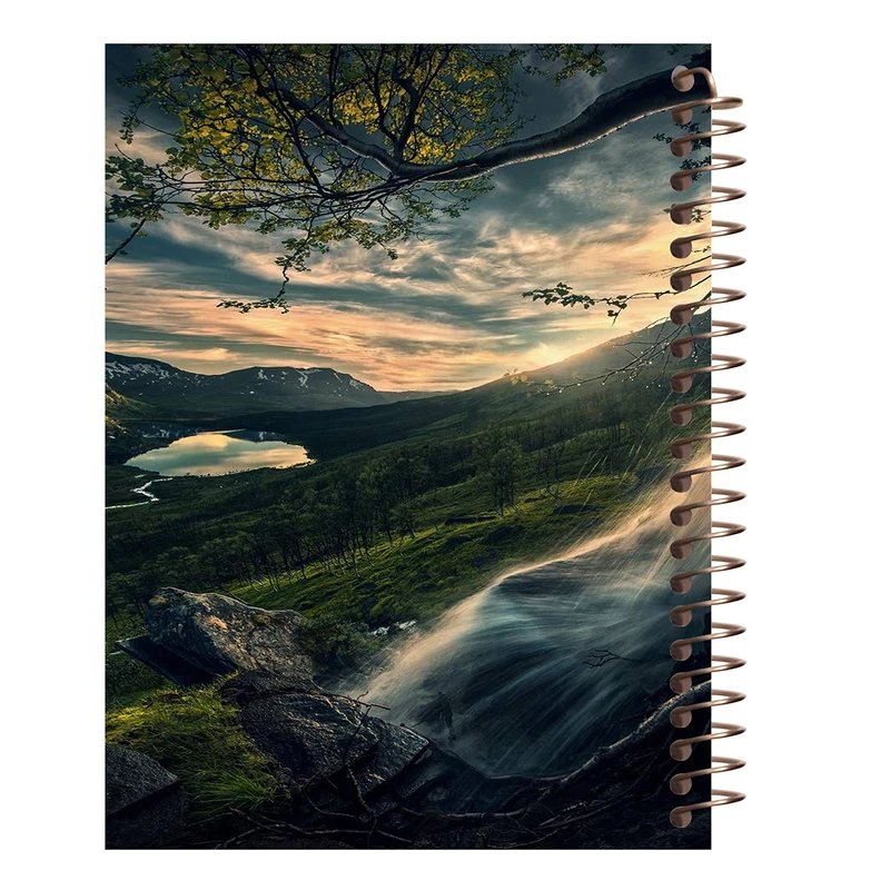 دفتر شکرگزاری طرح طبیعت کد T8