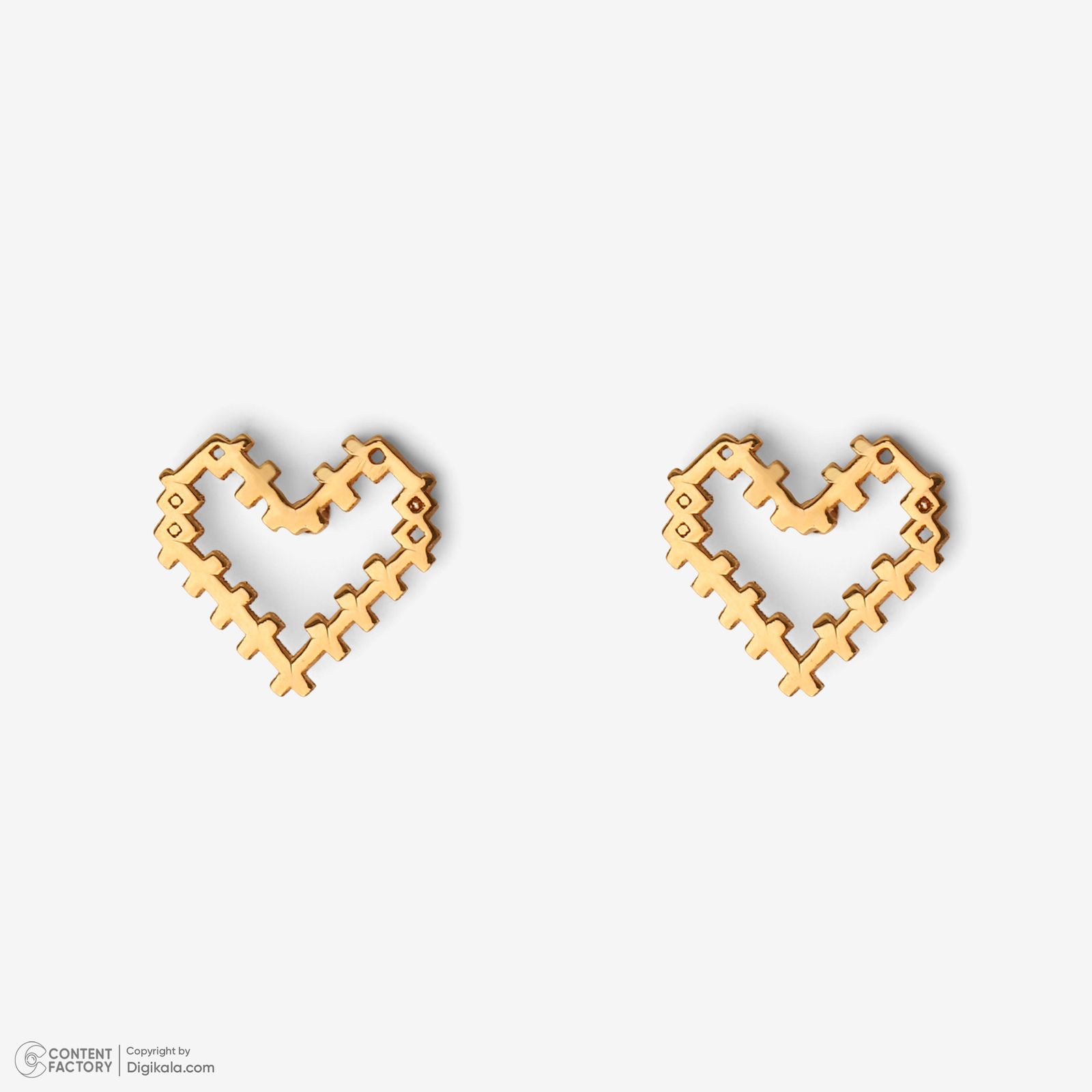 نیم ست طلا 18 عیار زنانه سایا گلد مدل قلبک ns7 -  - 2