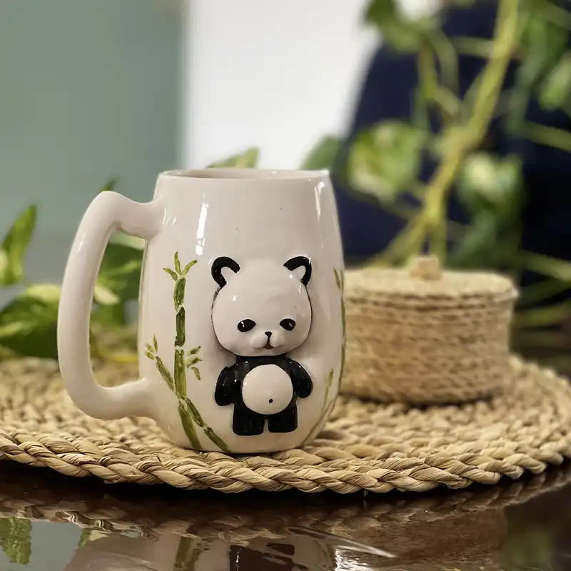 لیوان سرامیکی پاندا مدل 3D
