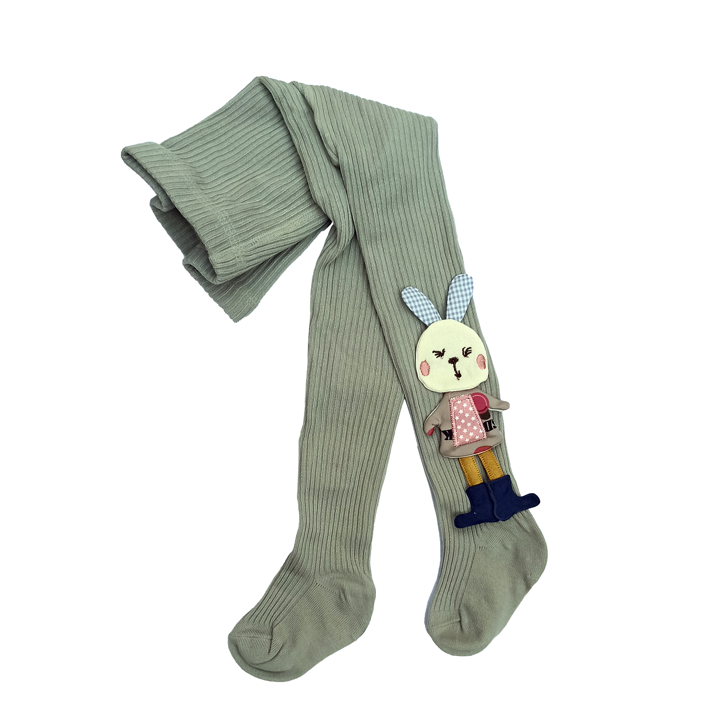 جوراب شلواری دخترانه مدل عروسکی طرح خرگوش