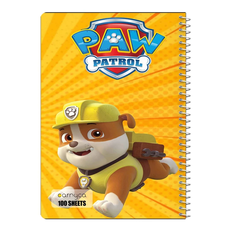 دفتر مشق 100 برگ سیمی کارنیکا طرح سگ های نگهبان paw patrol کد 24529