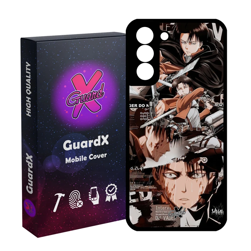 کاور گارد ایکس طرح لیوای انیمه مدل Glass10486 مناسب برای گوشی موبایل سامسونگ Galaxy S21 FE