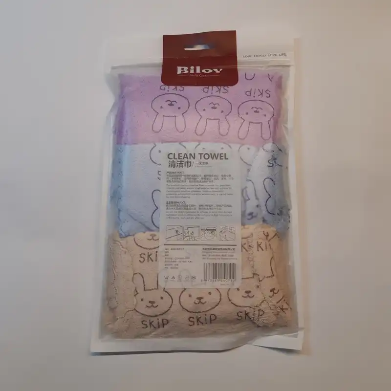 دستمال نظافت میکروفایبر مدل بیلاوه طرح خرگوش بسته 3 عددی