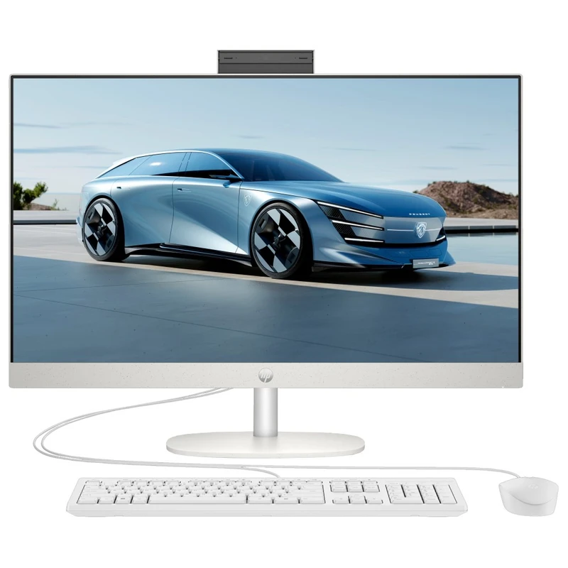 کامپیوتر همه کاره 27 اچ‌ پی مدل HP AIO 27 CR2041nh با پردازنده Core Ultra 7 255U رم 8 گیگابایت از نوع DDR5 حافظه داخلی 512 گیگابایت SSD کارت گرافیک Intel Graphics (integrated) نمایشگر از نوع IPS