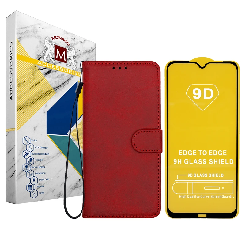 کیف کلاسوری موناکو مدل MIX13 مناسب برای گوشی موبایل شیائومی Redmi Note 8 به همراه محافظه صفحه نمایش