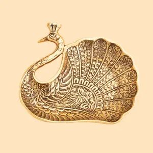 اردو خوری برنجی مدل طاووس