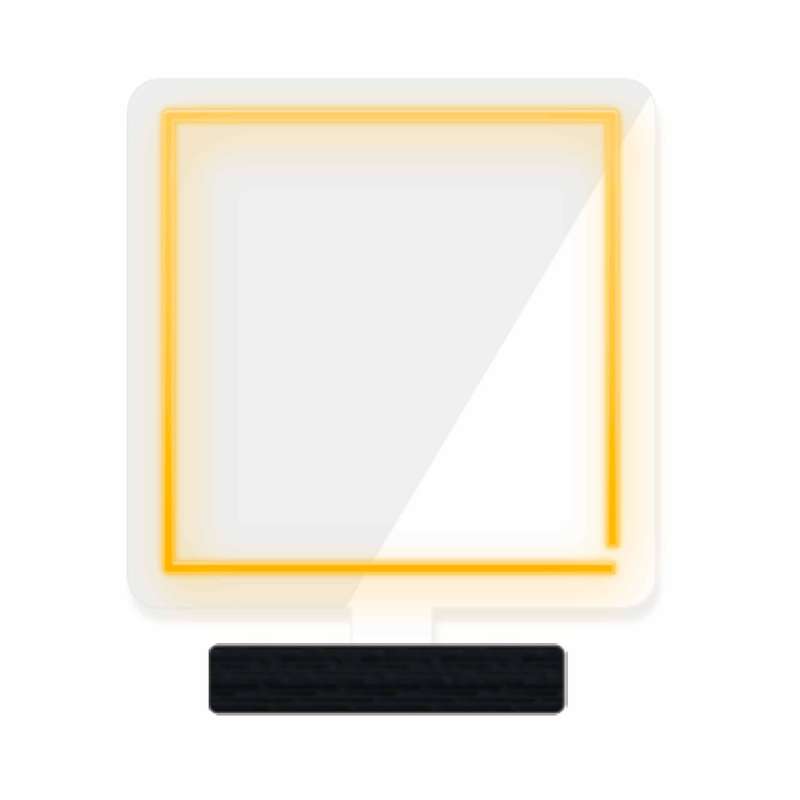چراغ رومیزی مدل ریموت دار SQUARE-GL_YL-GLASS
