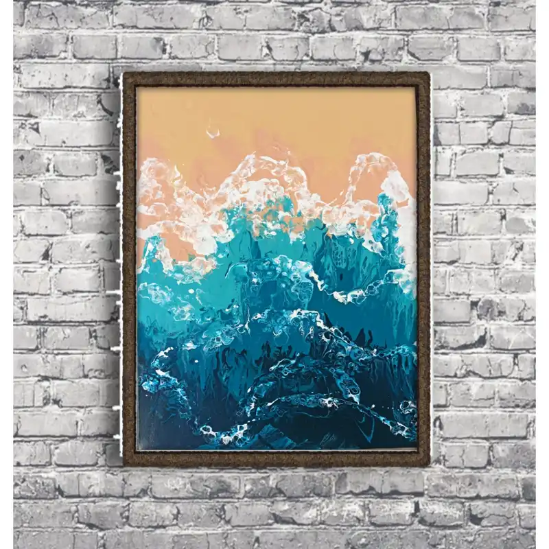 تابلو نقاشی مدل دریا