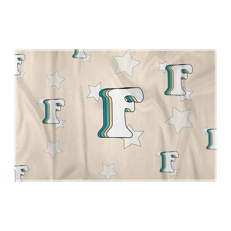 کاغذ کادو ترمه طراحان ایده مدل حرف F رترو کد cfp2930