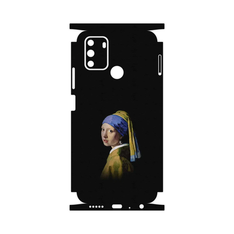 برچسب پوششی ماهوت مدل Girl with a Pearl Earring of Vermeer-FullSkin مناسب برای گوشی موبایل جی پلاس S10 2022