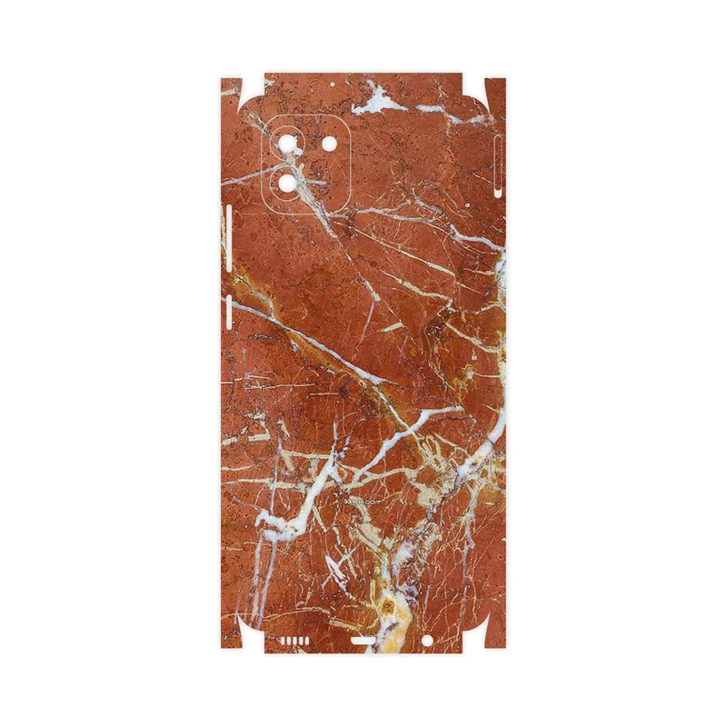 برچسب پوششی ماهوت مدل Red Marble-FullSkin مناسب برای گوشی موبایل سامسونگ Galaxy A03