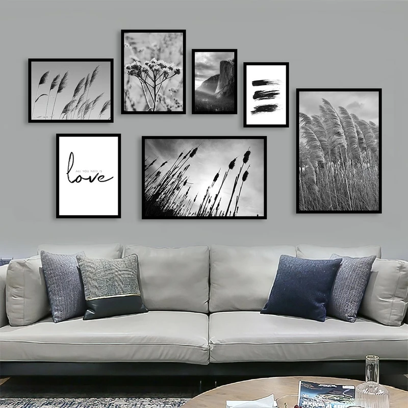 تابلو بکلیت طرح مدرن طبیعت مدل شاین اکلیلی B-1013 مجموعه 7 عددی