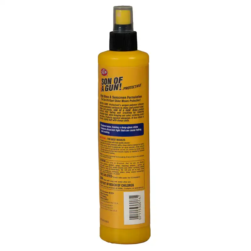 اسپری تمیز کننده داشبورد اس تی پی مدل Sun Of Gun حجم 300 میلی لیتر