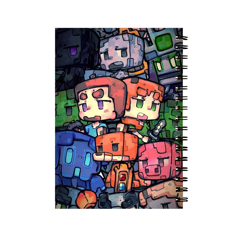 دفتر مشق 60 برگ مدل ماینکرفت کد 018