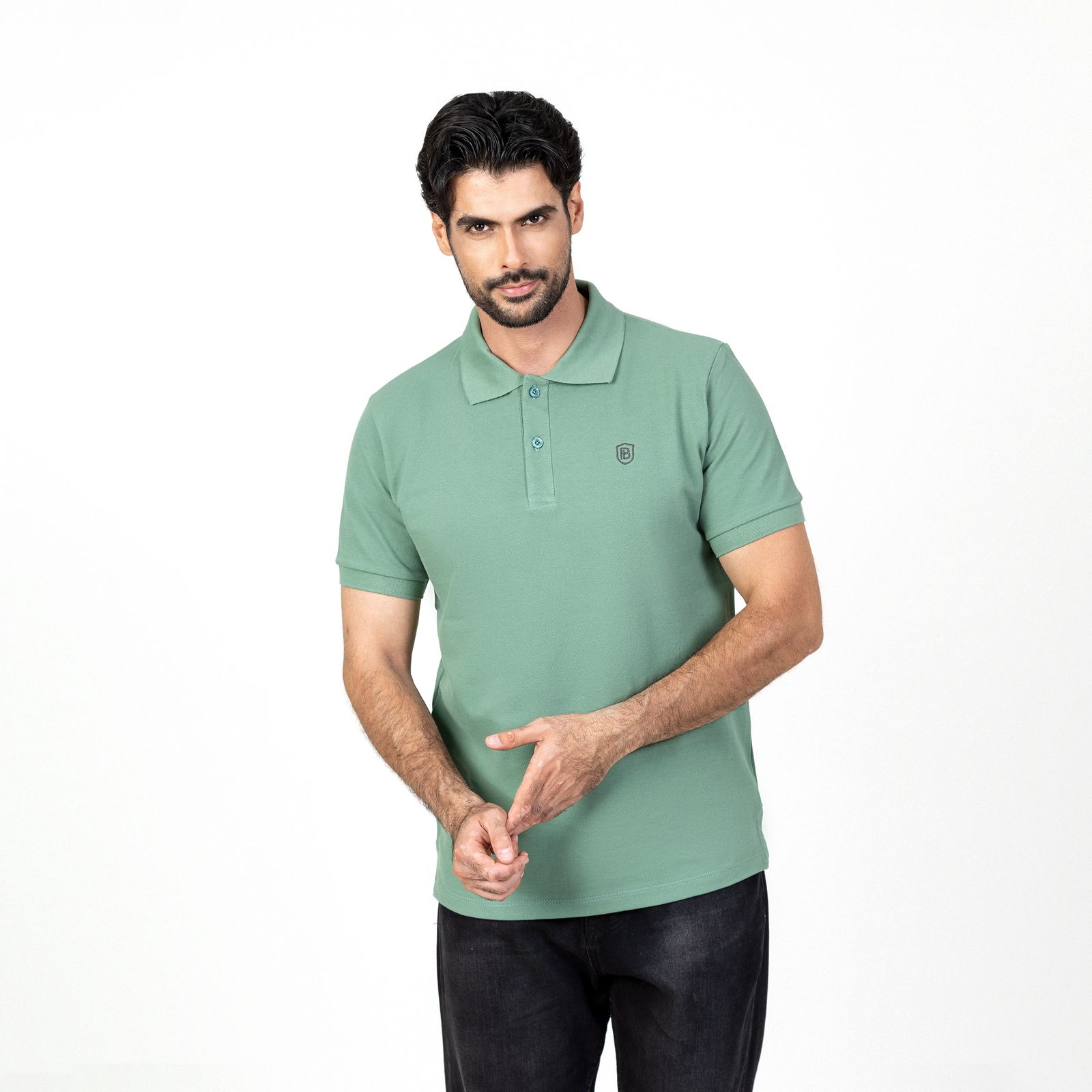 پولوشرت آستین کوتاه مردانه باینت مدل 370-40 - - 2