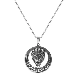 گردنبند مردانه مدل شیر دست ساز کد 5445784