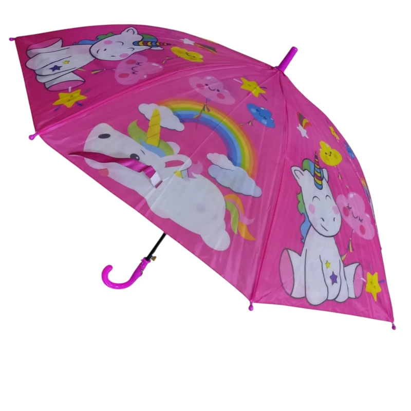 چتر بچگانه 8 پره مدل اسب تکشاخ کد 11 قطر 80 سانتی‌متر