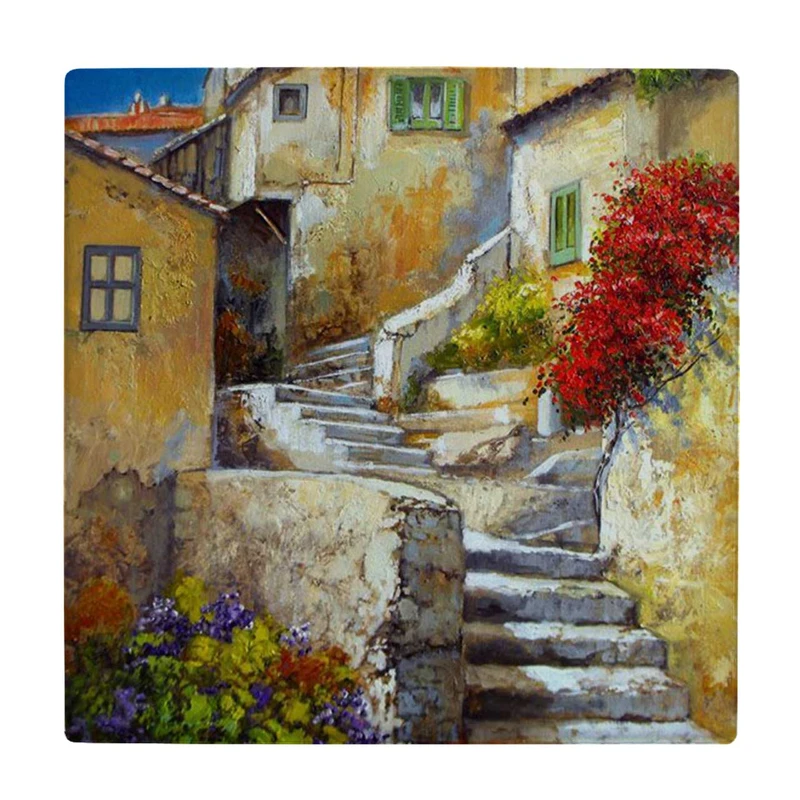  زیر لیوانی طرح خانه های مدیترانه ای کد    3616363_1592