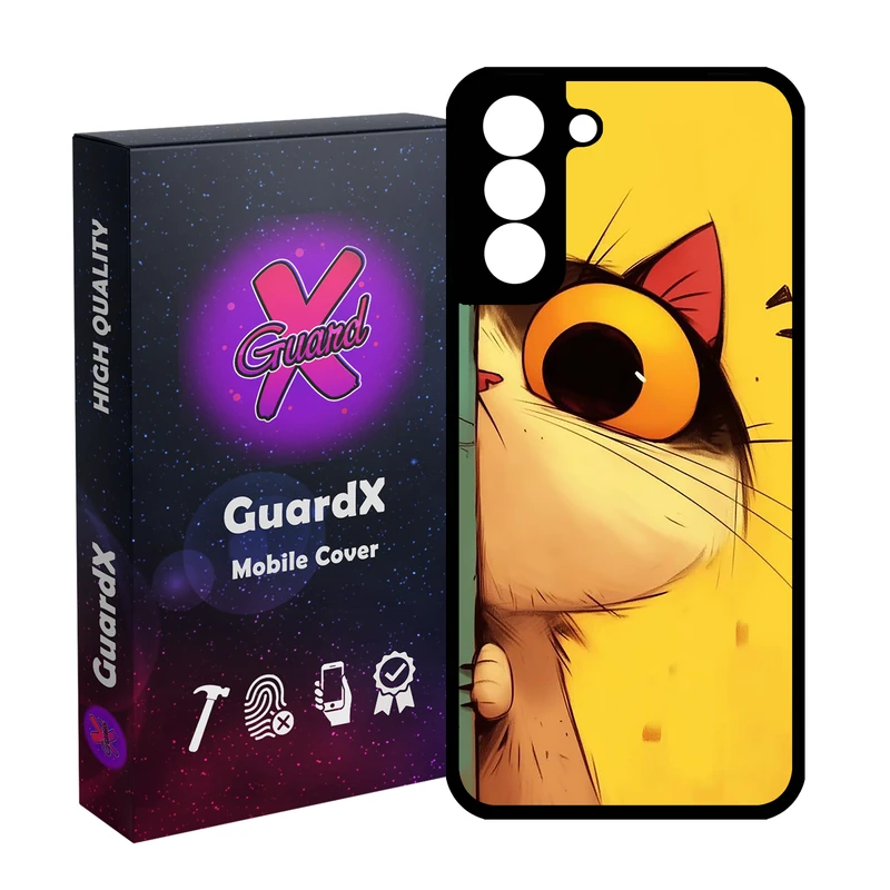 کاور گارد ایکس طرح Cat مدل Glass10781 مناسب برای گوشی موبایل سامسونگ Galaxy S21 FE