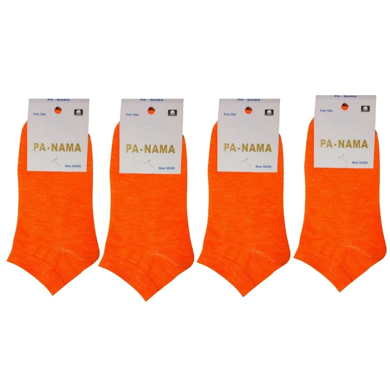 جوراب زنانه مدل نانو پنبه اسپرت مچی بسته 4 عددی