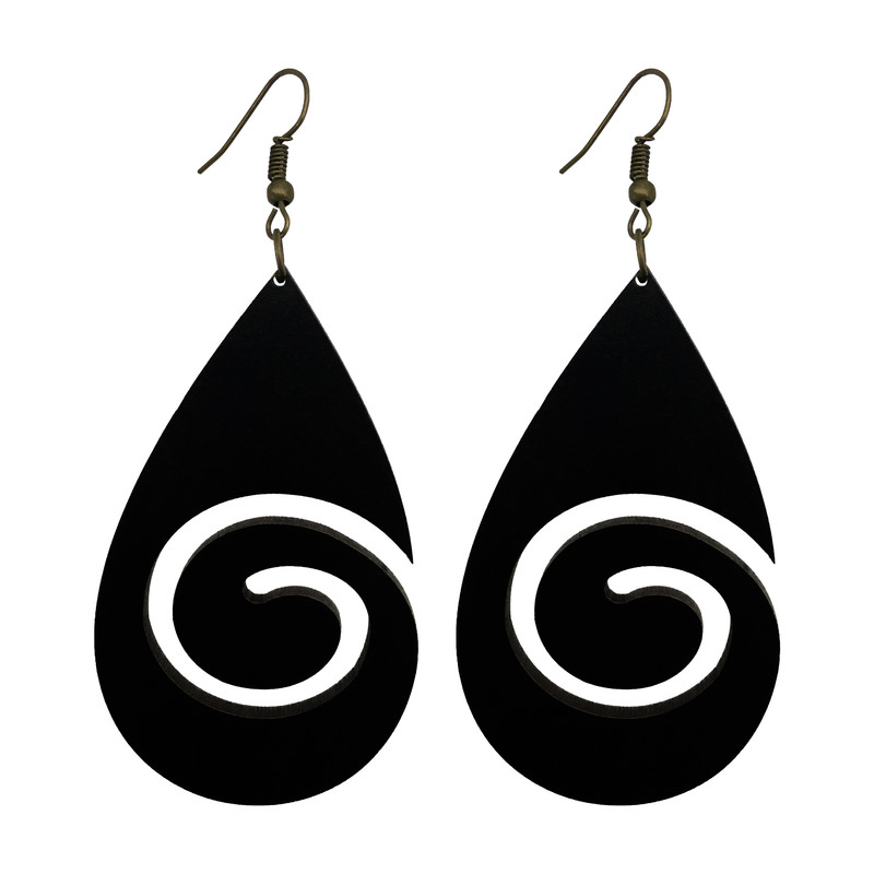 گوشواره زنانه هانستو مدل E2-012 مجموعه 2 عددی